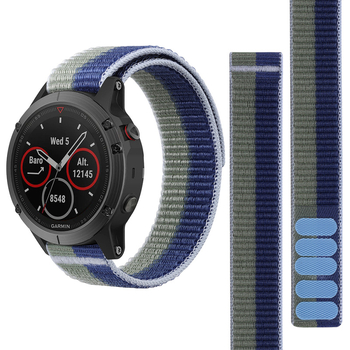 Garmin Fenix 7X / MK2i Loop najlonska narukvica s Velcro zatvaračem, dvostruka