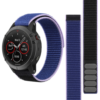 Garmin Fenix 7X / MK2i Loop najlonska narukvica s Velcro zatvaračem, dvostruka
