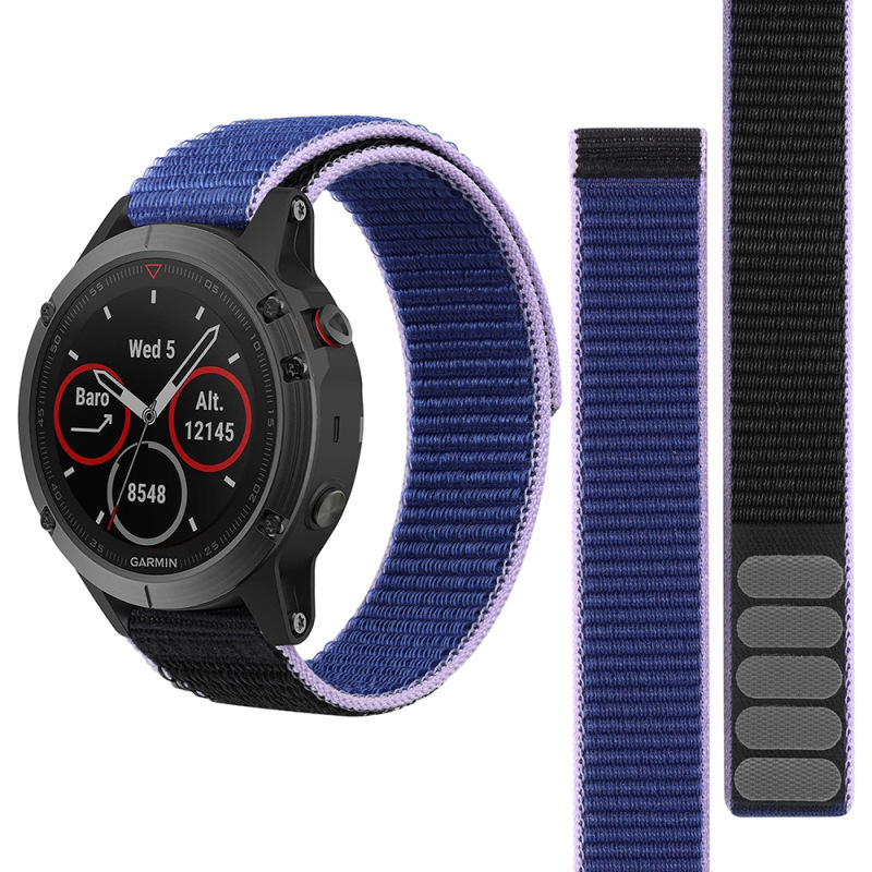 Garmin Fenix 7X / MK2i Loop najlonska narukvica s Velcro zatvaračem, dvostruka