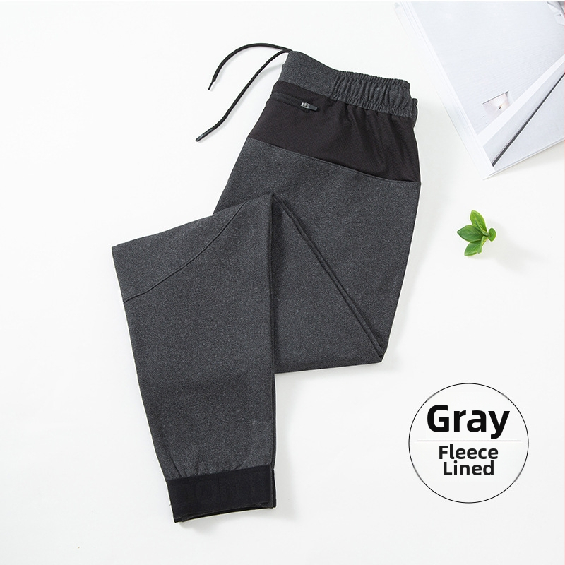 Vīriešu sporta bikses, brīvs piegriezums, vidējā jostas vieta, ziemas rudens, 88% poliesteru