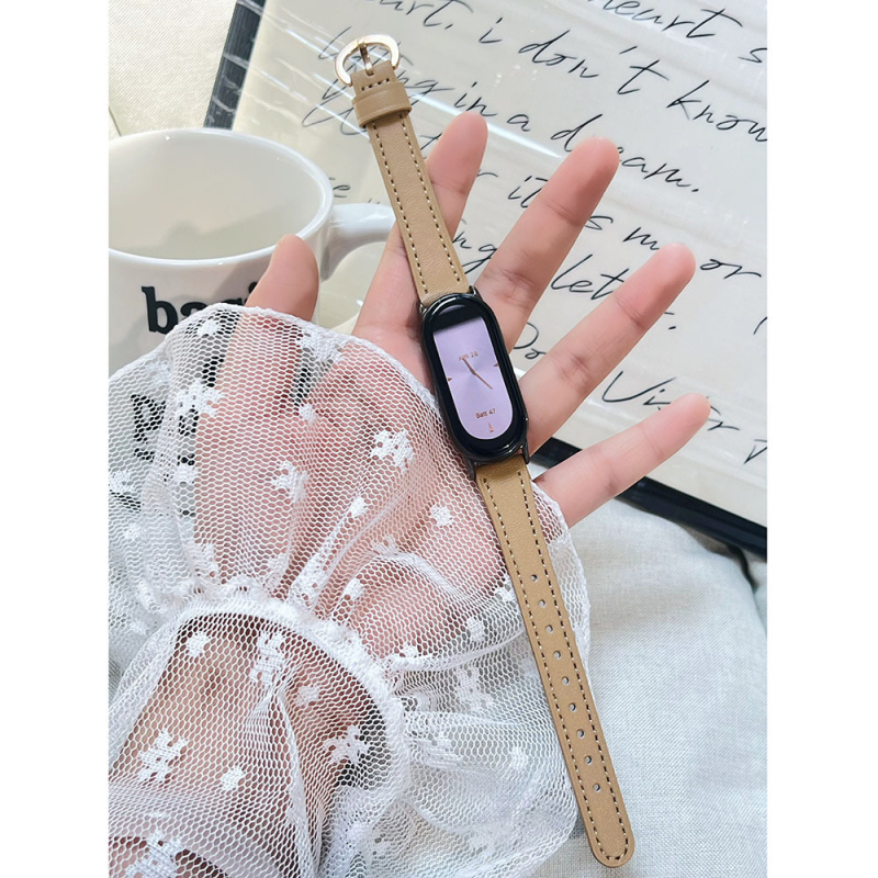Kožna narukvica za Xiaomi Mi Band 9, kompatibilna s Xiaomi 10/8/NFC; ljetna lagana luksuzna univerzalna narukvica za sat