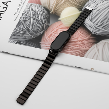 Brățară metalică pentru ceas cu închidere magnetică, compatibilă Xiaomi Mi Band 8/9 Pro NFC versiune — interfață 14 mm