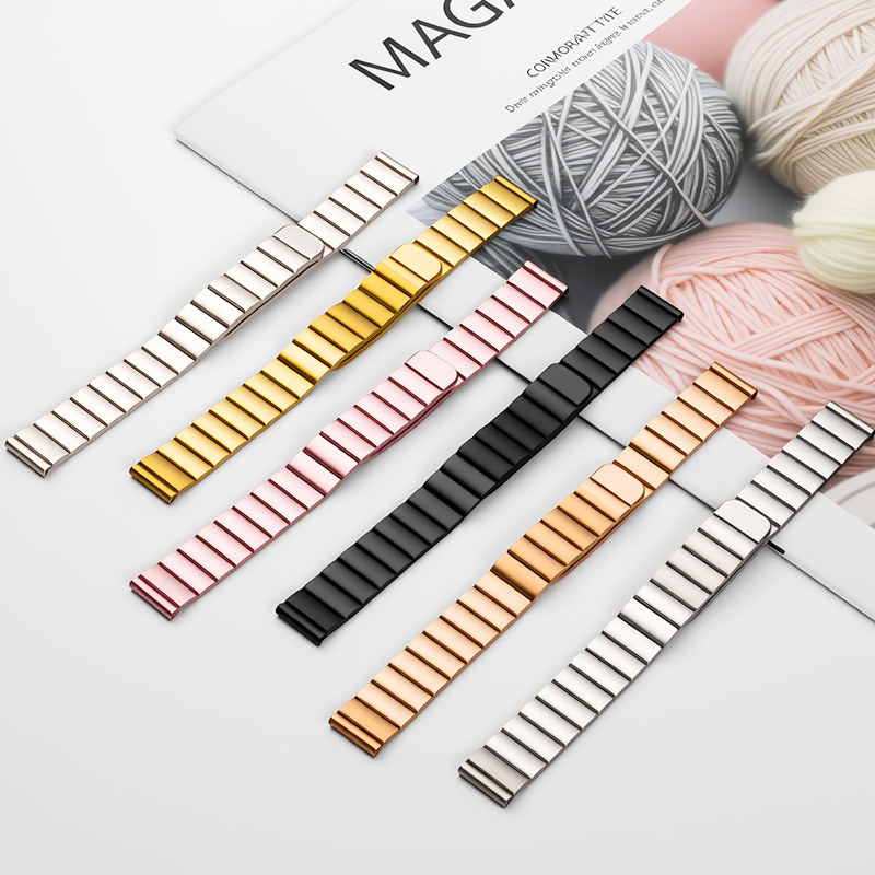 Brățară metalică pentru ceas cu închidere magnetică, compatibilă Xiaomi Mi Band 8/9 Pro NFC versiune — interfață 14 mm