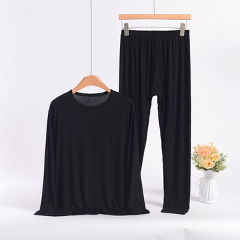 Vīriešu Modal termālais divdaļīgais komplekts – plāns, vidēja vecuma vīriešiem, antistatīvs un elpojošs