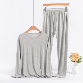 Vīriešu Modal termālais divdaļīgais komplekts – plāns, vidēja vecuma vīriešiem, antistatīvs un elpojošs