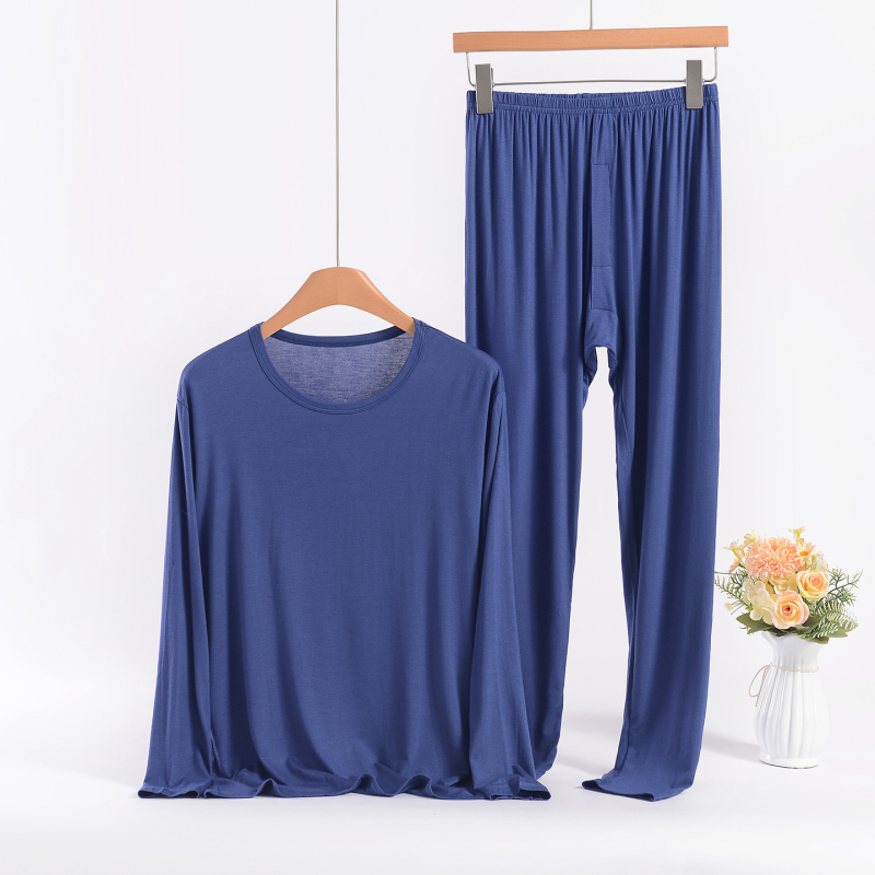 Vīriešu Modal termālais divdaļīgais komplekts – plāns, vidēja vecuma vīriešiem, antistatīvs un elpojošs