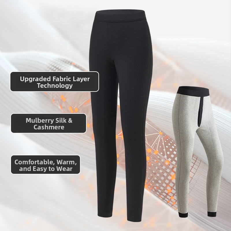 Унисекс зимни термални панталони от Modal с съдържание на коприна <30%, три слоя, дебелина 251–300 g/m2, топли за носене навън