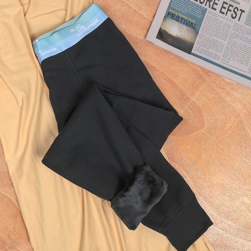 Мъжки есенни памучни панталони – екстра-дебели 401–500 г/м², двойнослойни, кадифена подплата, каре модел, стягане на фигурата