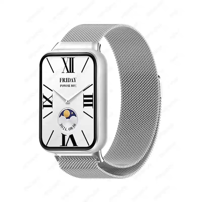 Nerđajući čelični magnetski mrežasti kaiš za Xiaomi Mi Band 8/9 Pro, milanski stil