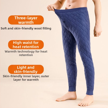Yalu vunene termalne hlače – unisex, zimski visok pojas, flis podstava, debele