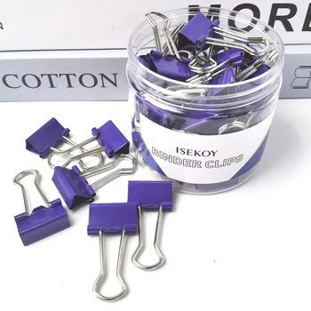 Klip za dokumente s dizajnom swallowtail, metalno tijelo