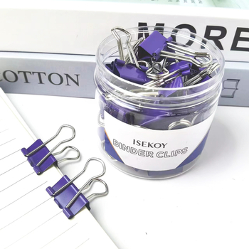 Klip za dokumente s dizajnom swallowtail, metalno tijelo