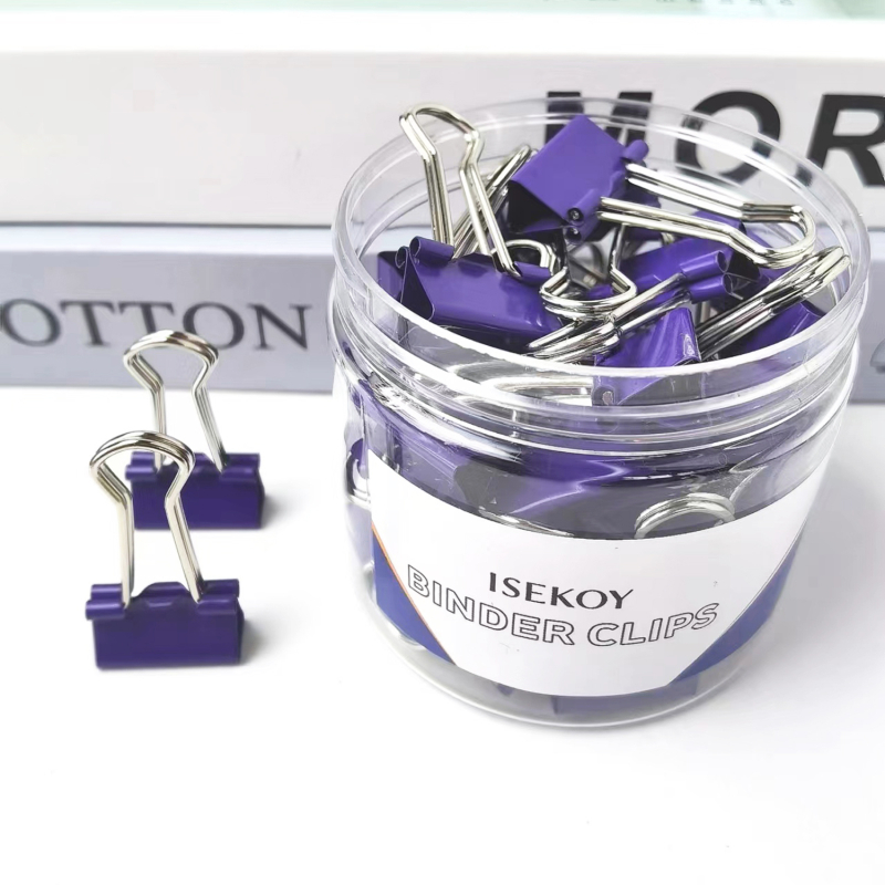 Klip za dokumente s dizajnom swallowtail, metalno tijelo