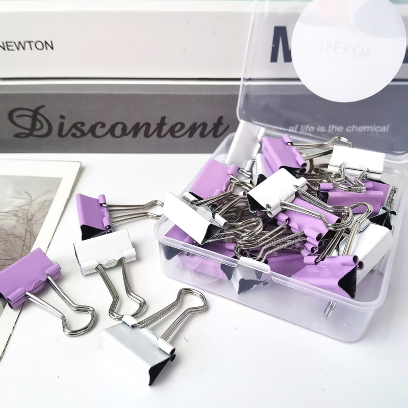 Klip za dokumente s dizajnom swallowtail, metalno tijelo