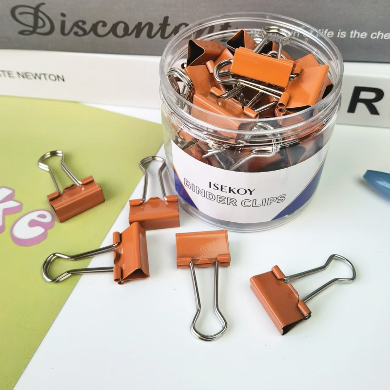 Klip za dokumente s dizajnom swallowtail, metalno tijelo