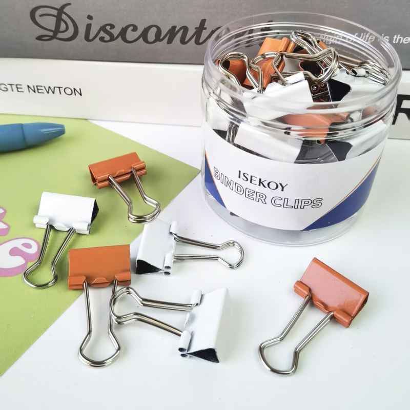 Klip za dokumente s dizajnom swallowtail, metalno tijelo