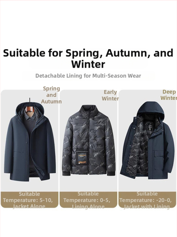 Vīriešu ziemas jaka ar kapuci, kokvilnas pildījums, noņemama iekšējā oderējums, flīsa iekšējā oderējums, poliestera audums, rāvējslēdzēja kabatas