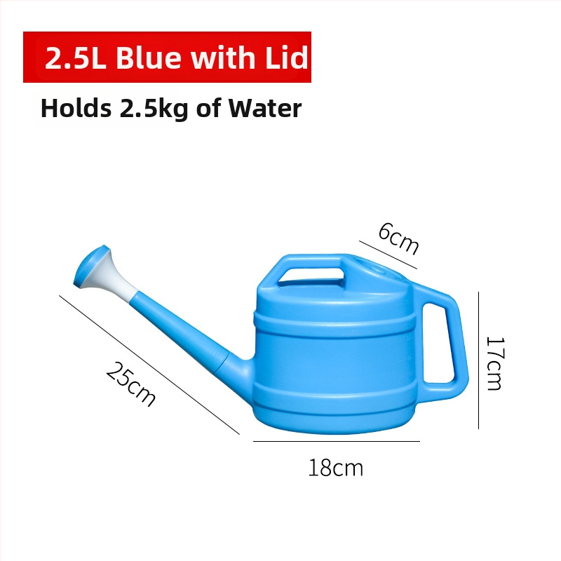 Plastmasas laistīšanas kanna ar garu izplūdumu