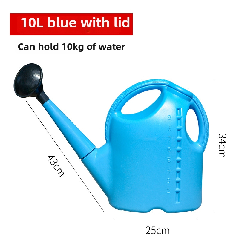 Plastmasas laistīšanas kanna ar garu izplūdumu