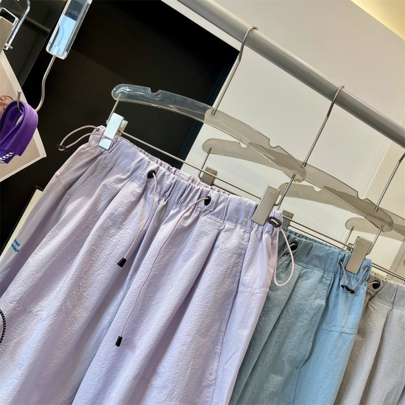 Ženske casual hlače, visoki struk, džepovi, japansko-korejski ležerni stil, 70–80% poliester