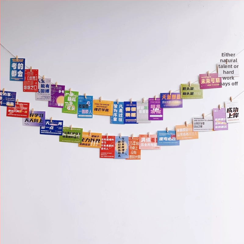 Drvena klipsa za fotografije s konopnim užetom za zidni prikaz – pogodna za sobu i učionicu. Marka: Other; Materijal: Drvo; Tip proizvoda: Hand ledger.