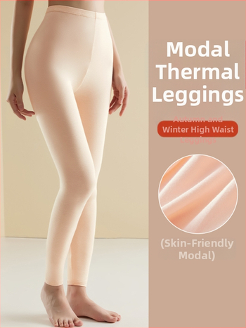 Modalas sieviešu legingi ar augstu vidukli, plāna iekšējā odere, 3/4 garums, rudens-ziemas sezona
