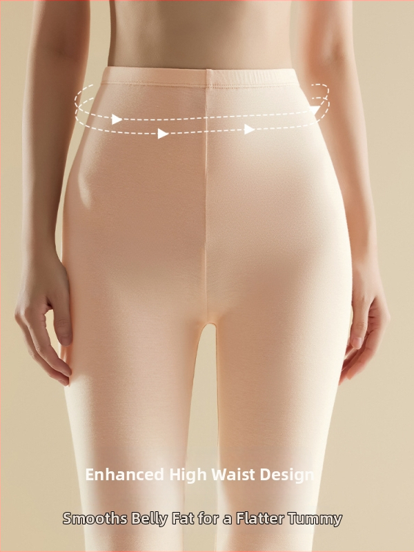 Modalas sieviešu legingi ar augstu vidukli, plāna iekšējā odere, 3/4 garums, rudens-ziemas sezona