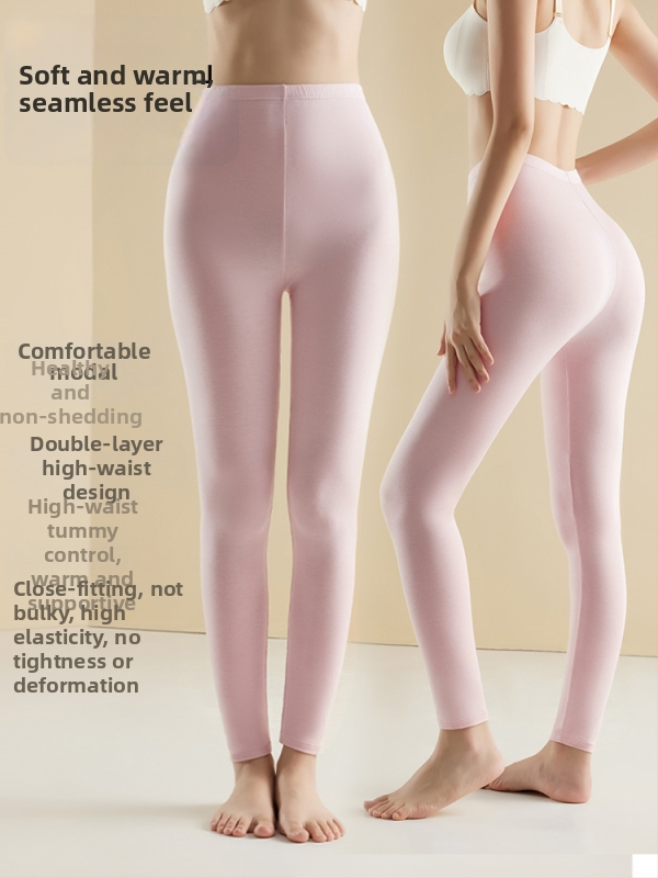 Modalas sieviešu legingi ar augstu vidukli, plāna iekšējā odere, 3/4 garums, rudens-ziemas sezona