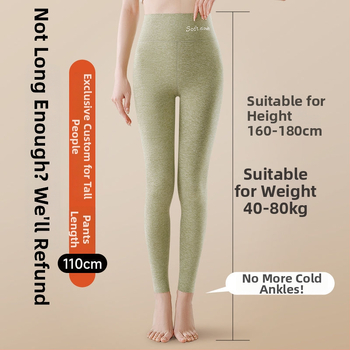 All-in-one bikses ar bieza poliestera audumu, galvenā auduma sastāva 90–95%, ciešs griezums, biksu garums.