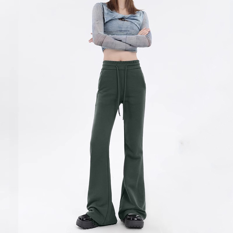 Yueyi ženske casual hlače, blago širećih krojeva, elastičan pojas, Rayon tkanina s 50–70% pamuka i 30–50% poliestera, mikroelastične