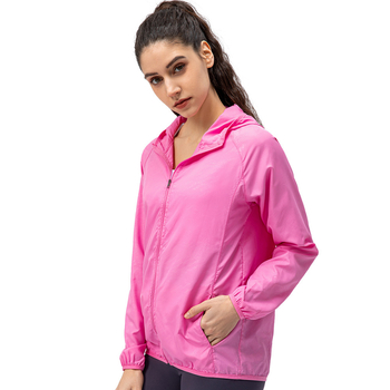 Yuer Love Moteriška lauko vėjo atspari striukė su gobtuvu – vandeniui atspari, vėjui, lengva, kvėpuojanti, greitai džiūstantis, poliesteris