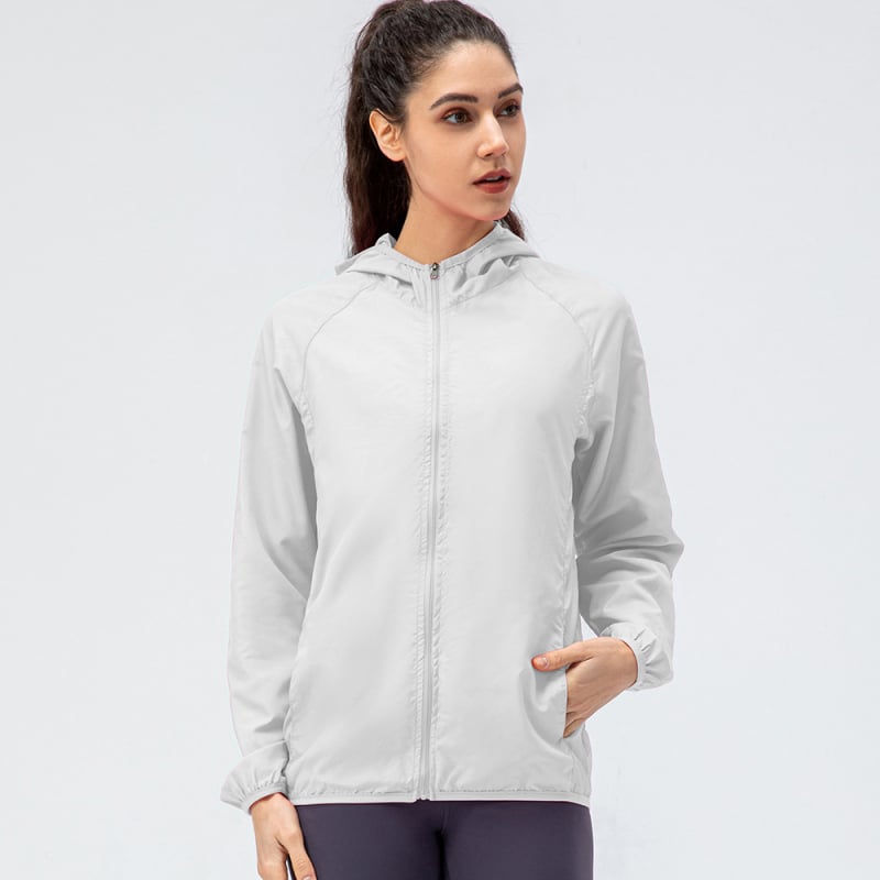 Yuer Love Moteriška lauko vėjo atspari striukė su gobtuvu – vandeniui atspari, vėjui, lengva, kvėpuojanti, greitai džiūstantis, poliesteris