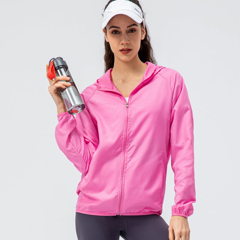 Yuer Love Moteriška lauko vėjo atspari striukė su gobtuvu – vandeniui atspari, vėjui, lengva, kvėpuojanti, greitai džiūstantis, poliesteris