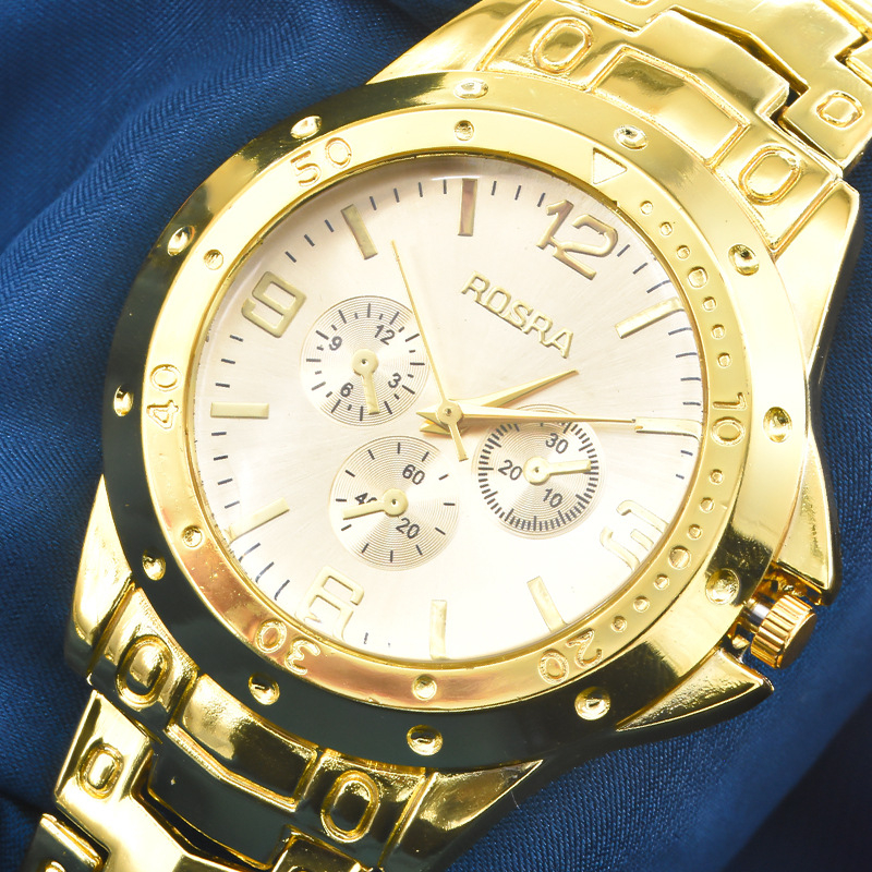 Unisex sat od nehrđajućeg čelika s tri podcifernikom, kvarcni mehanizam, promjer brojčanika 40 mm, debljina 10 mm