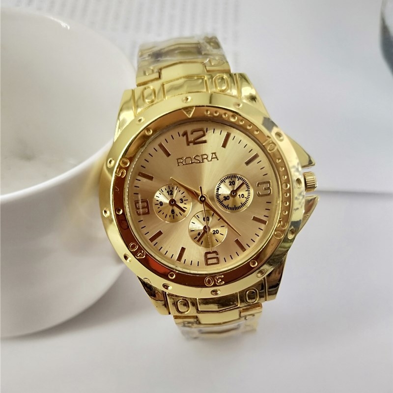 Unisex sat od nehrđajućeg čelika s tri podcifernikom, kvarcni mehanizam, promjer brojčanika 40 mm, debljina 10 mm