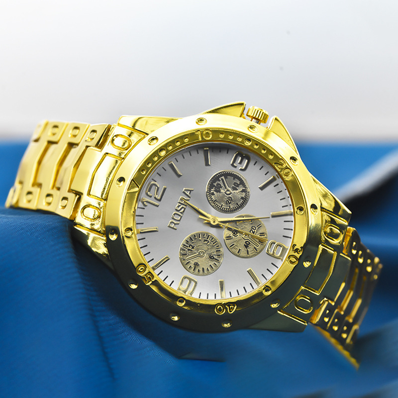 Unisex sat od nehrđajućeg čelika s tri podcifernikom, kvarcni mehanizam, promjer brojčanika 40 mm, debljina 10 mm