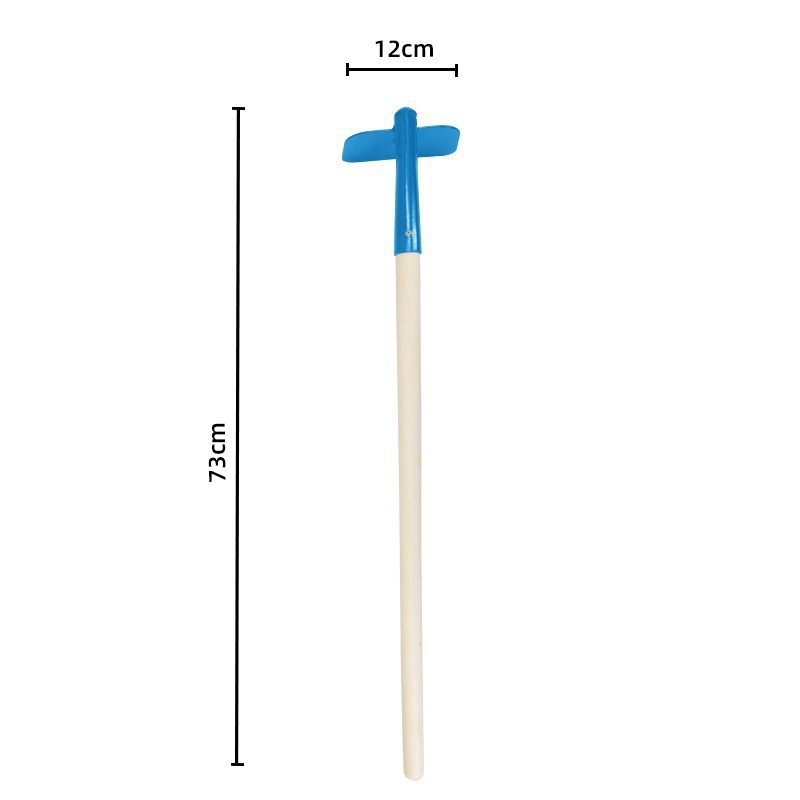 Dječji set alata za plažu od željeza — trodijelni set: lopata, motika i grablje za sadnju cvijeća i drveća