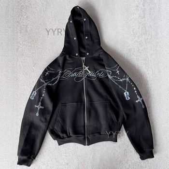 Geometrijski uzorak, dvodijelni set s kapuljačom – hoodie i trenirka, s dugim rukavima | Poliester 70–80% | Proljeće 2025