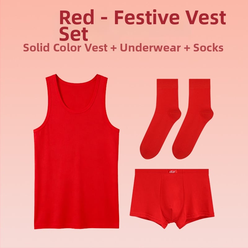 Langsha vīriešu I-veida veste, 100% kokvilna, apaļš kakls, bez piedurknēm, 161–180 g/m²