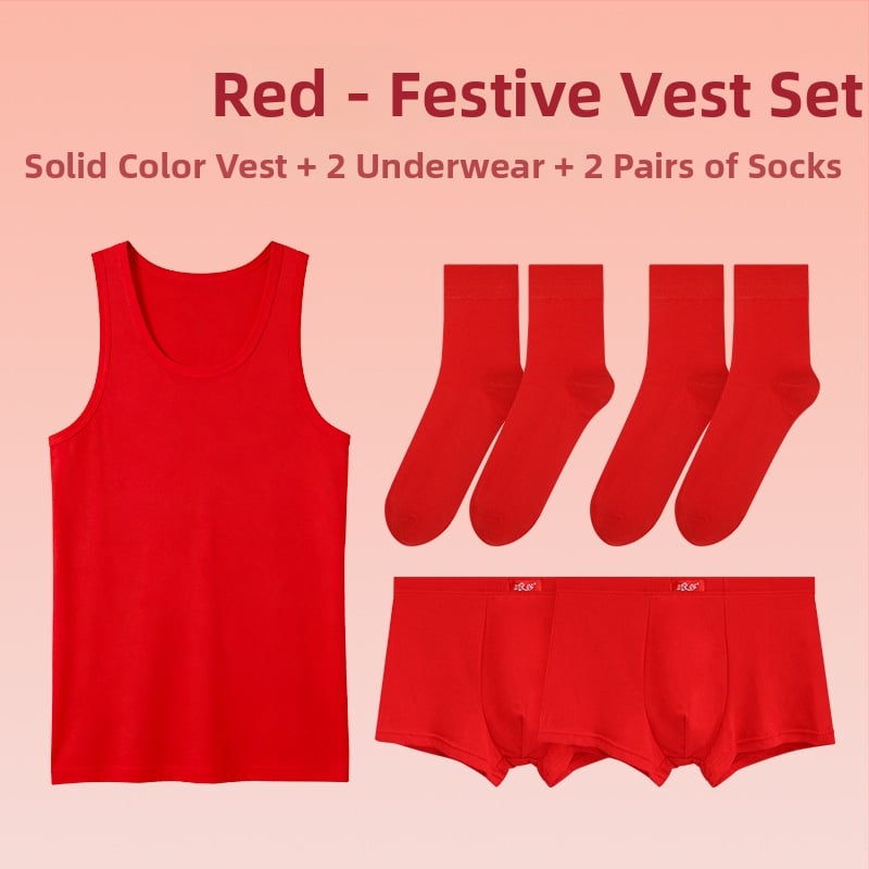 Langsha vīriešu I-veida veste, 100% kokvilna, apaļš kakls, bez piedurknēm, 161–180 g/m²