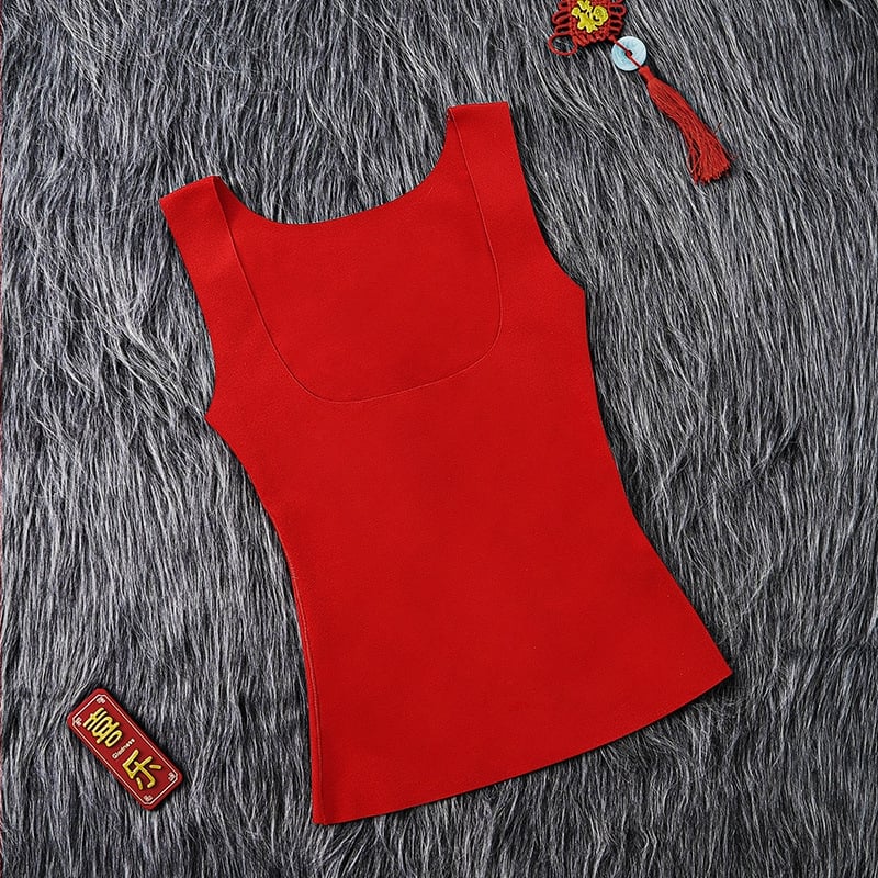 Ženska termalna vesta De Velvet, podrška prsima, crna, za dojenje, zima