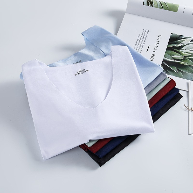 Vīriešu modalā bez piedurknēm top, ultra plāns audums 81–100 g/m2, 90–95% modal, V veida kakla izgriezums, aktīvs stils