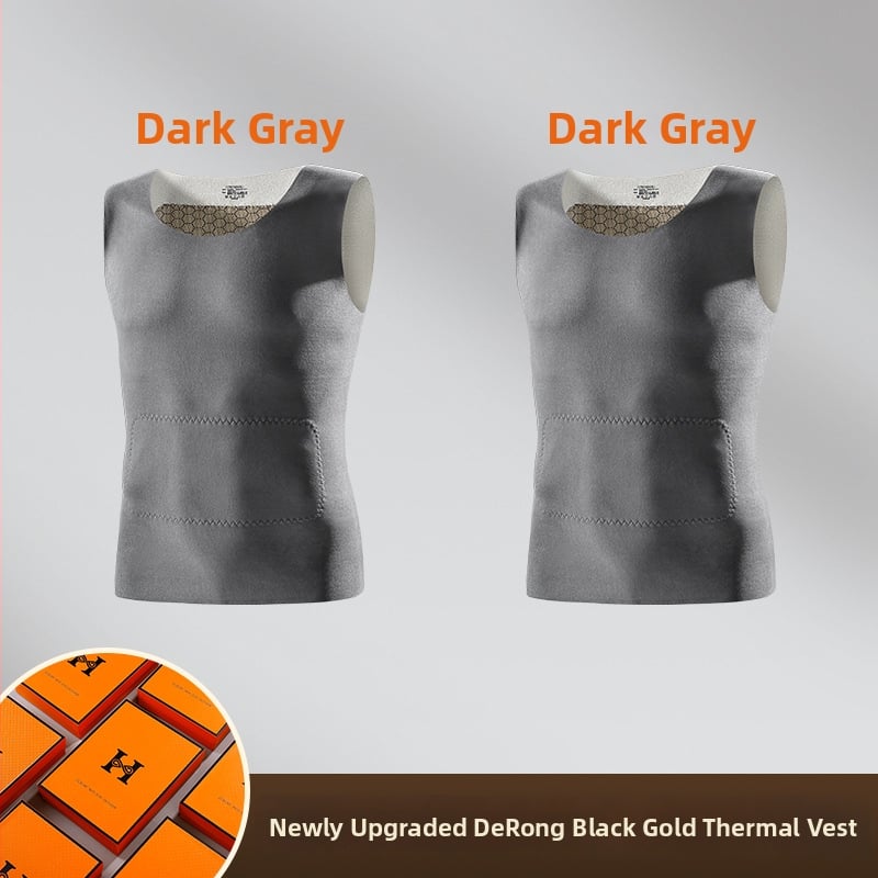 Muški termalni prsluk s De Velvet presvlakom – osnovni sloj, podpora struka, zaštita trbuha i leđa, okrugli vrat, preko glave