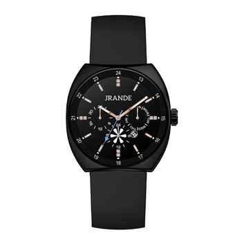 Gerandi unisex kvarcni sat s silikonskim remenom, cifernik u obliku bačve, luminescencija, kalendar, 30M vodootporan, mineralo staklo, kućište od legure, model H9383L-S