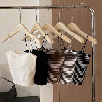 Kamisole ar iebūvētu krūšu spilvenu, kokvilnas, siksnu stilu, V kakla izgriezums, visu sezonu, 90–95% kokvilna, vidēja svara audums 181–200 g/m2