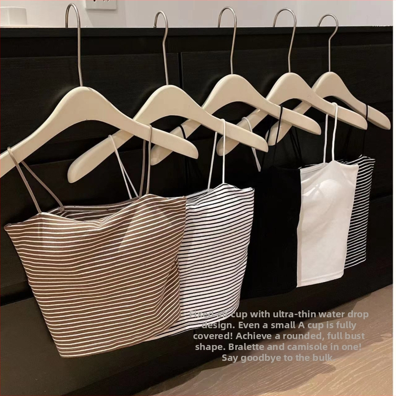 Kamisole ar iebūvētu krūšu spilvenu, kokvilnas, siksnu stilu, V kakla izgriezums, visu sezonu, 90–95% kokvilna, vidēja svara audums 181–200 g/m2