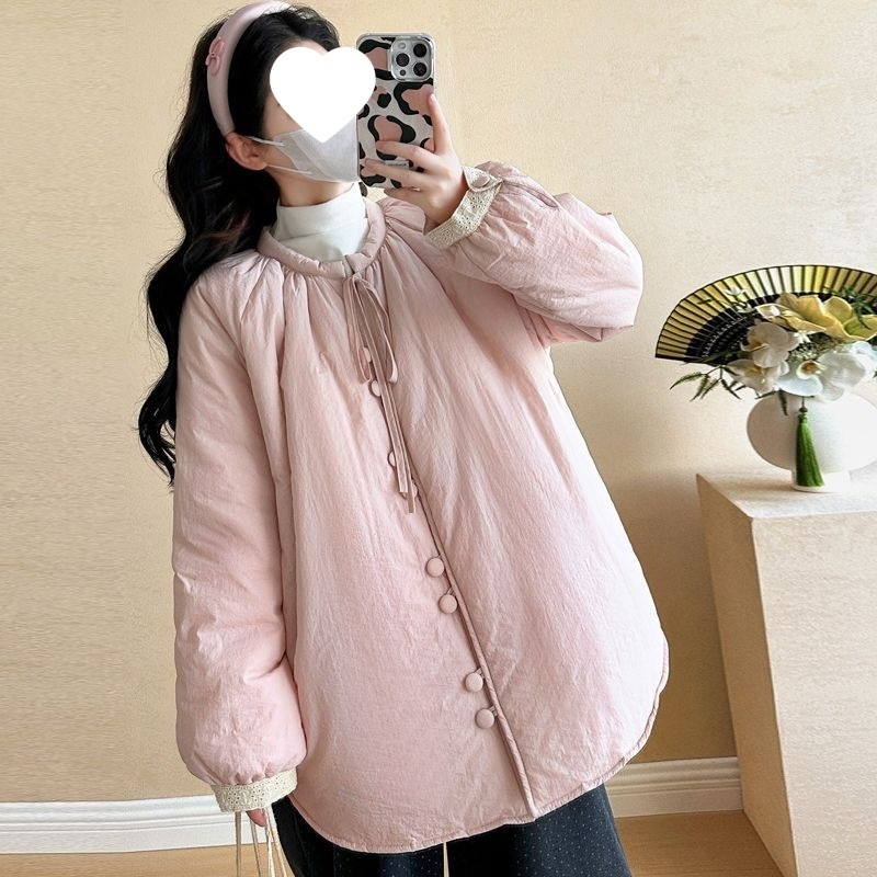 Māmiņu komplekts: pūkaina jaka rudens–ziemas sezonai kopā ar plašām biksēm, chenille audums ar elastānu <30%