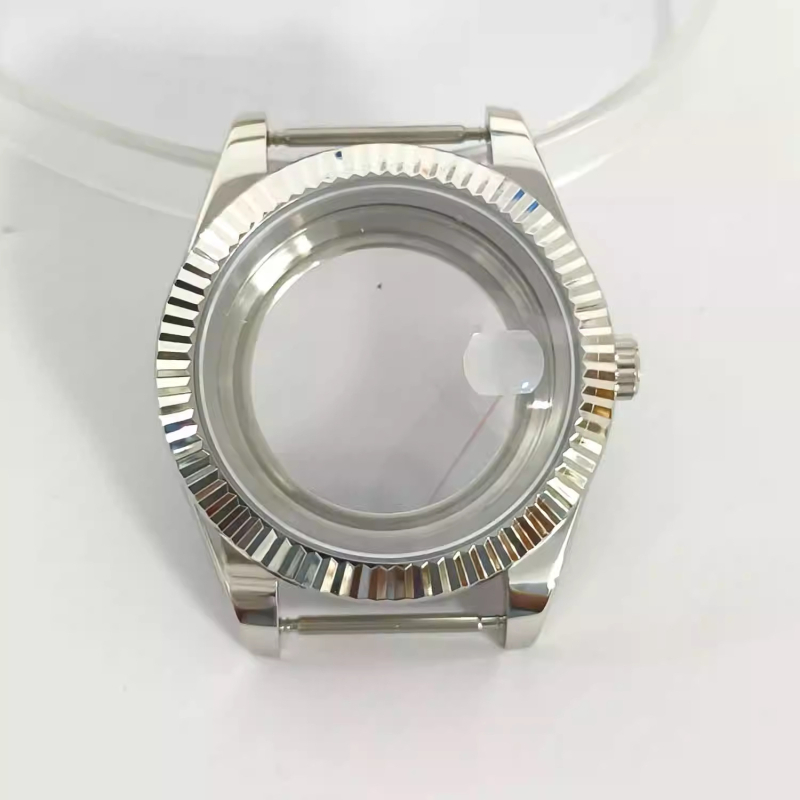 Кейс за часовник за 8285 движение с електроплакиран корпус, сапфирено стъкло и прозрачно дъно