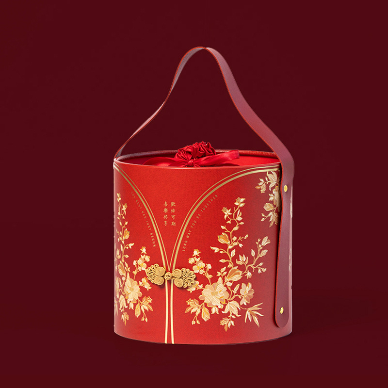 Youth serija kineskog stila kutija za poklone s zlatnim folijom na posebnom papiru — za družice i svadbene darove; opcije s bočnim otvaranjem i cilindričnim kutijama.