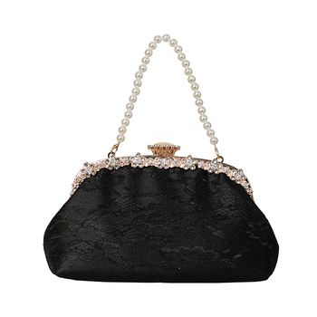 Чанта за ръка с форма на черупка от дантела, заключваща се с ключалка, за ежедневна употреба, марка Aimeiqi, мека триизмерна конструкция, подплата полиестер, пускане през лятото на 2025 г.